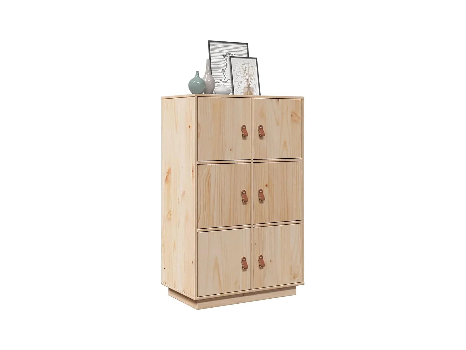 Buffet haut 67x40x108,5 cm Bois massif de pin