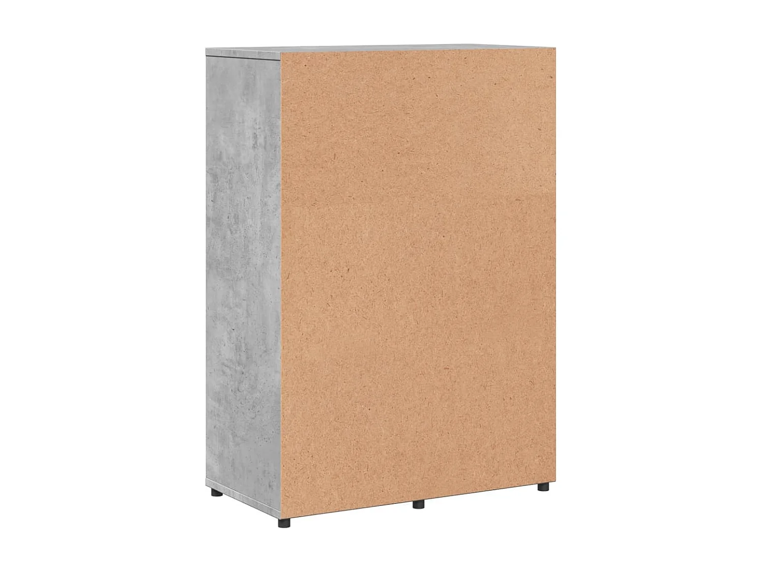 Buffet gris béton 60x31x84 cm bois d'ingénierie