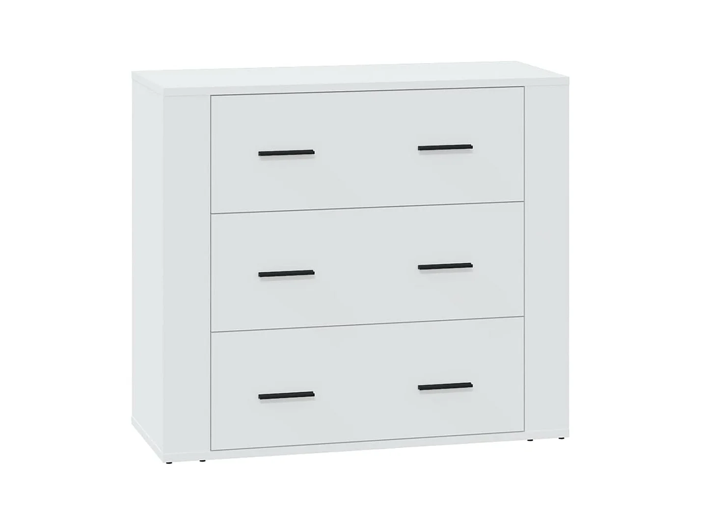 Buffet Blanc 80x33x70 cm Bois d'ingénierie