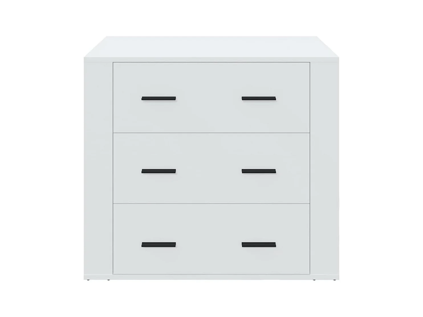 Buffet Blanc 80x33x70 cm Bois d'ingénierie