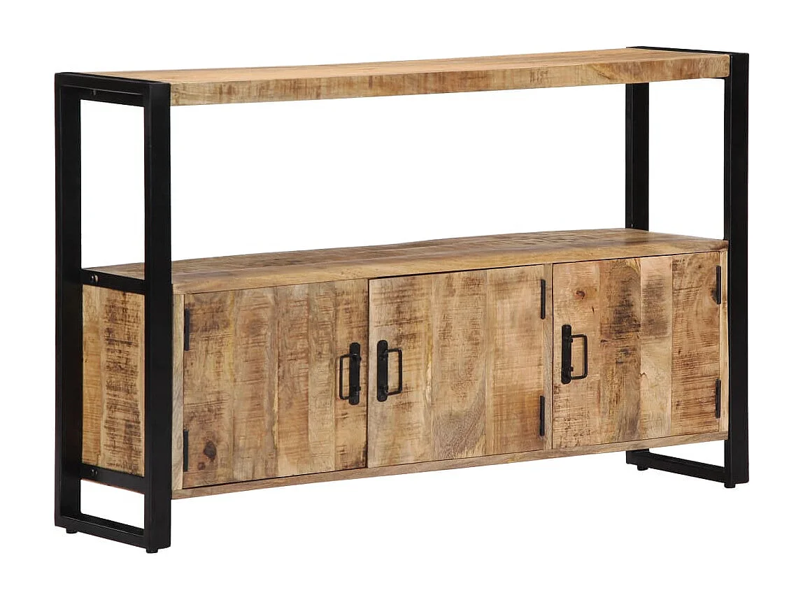 Armoire latérale 120x30x75 cm Bois de manguier solide