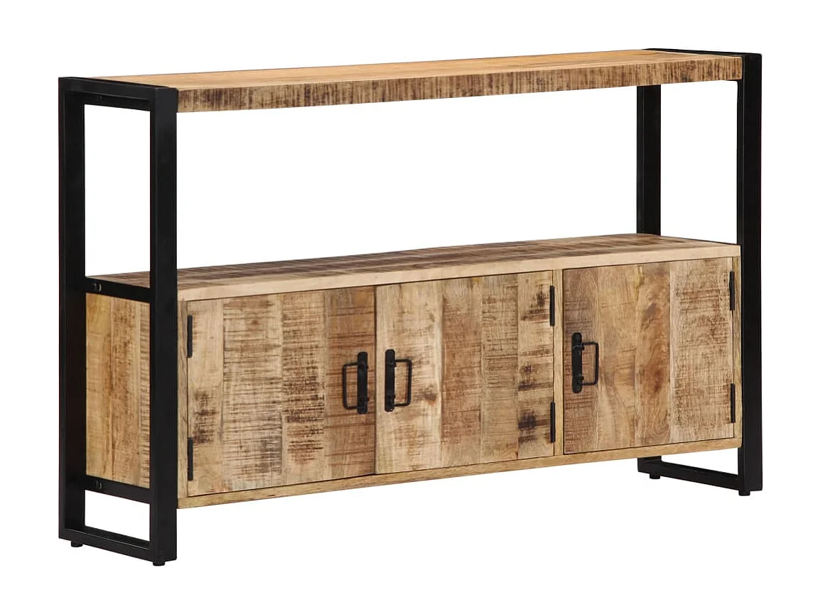 Armoire latérale 120x30x75 cm Bois de manguier solide