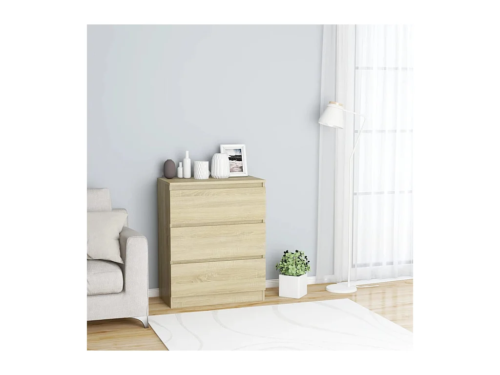 Buffet Chêne sonoma 60x35x76 cm Bois d'ingénierie