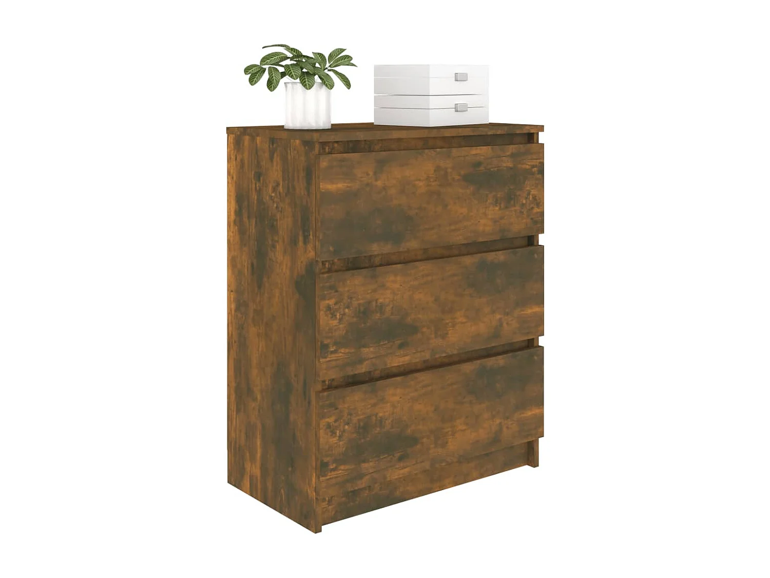 Buffet Chêne fumé 60x35x76 cm Bois d'ingénierie