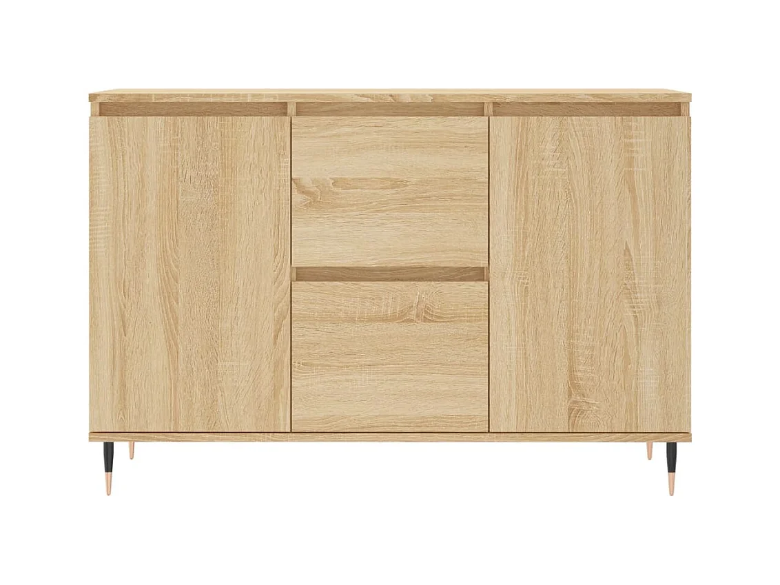 Buffet chêne sonoma 104x35x70 cm bois d'ingénierie