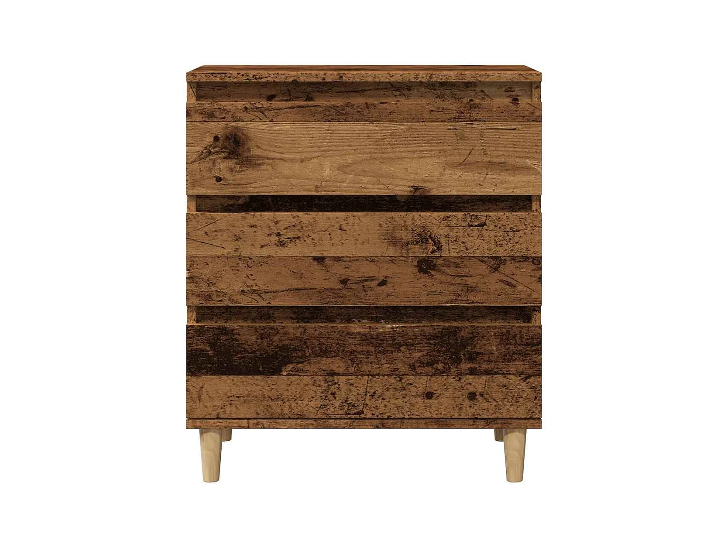 Oud houten dressoir 60x35x70 cm bewerkt hout