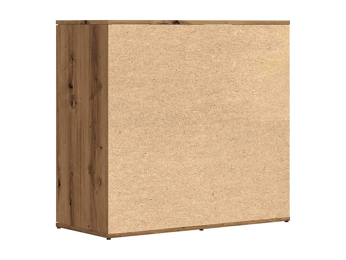 Buffet chêne artisanal 80x36x75 cm bois d'ingénierie