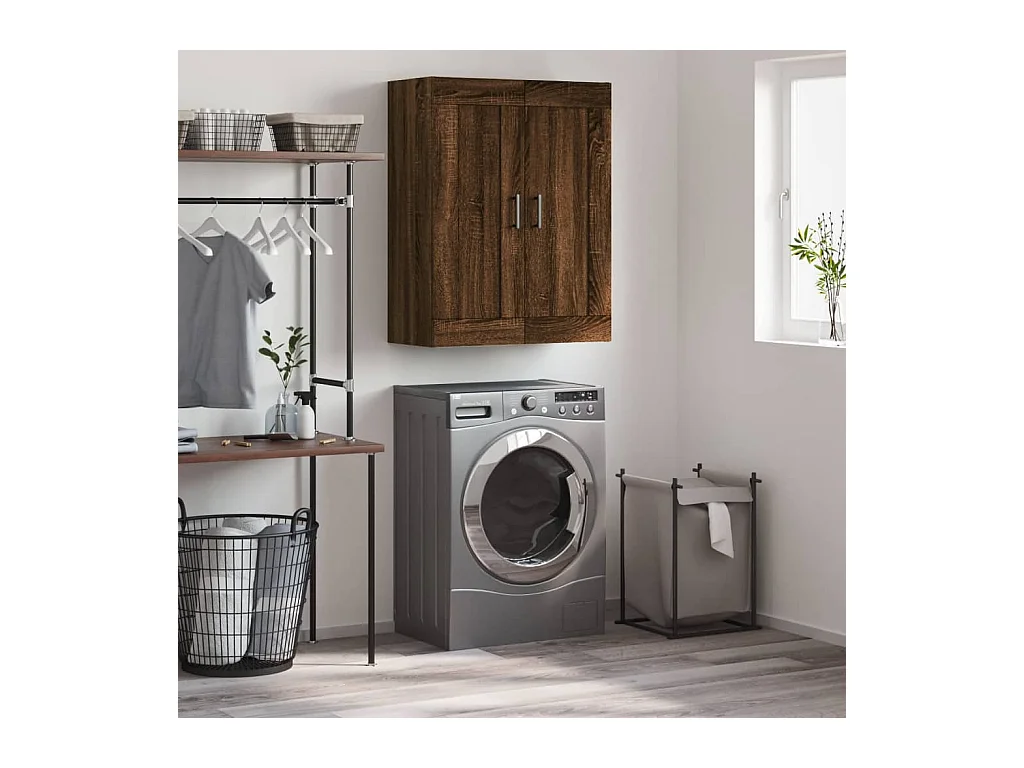 Armoire murale chêne marron 69,5x34x90 cm bois d'ingénierie