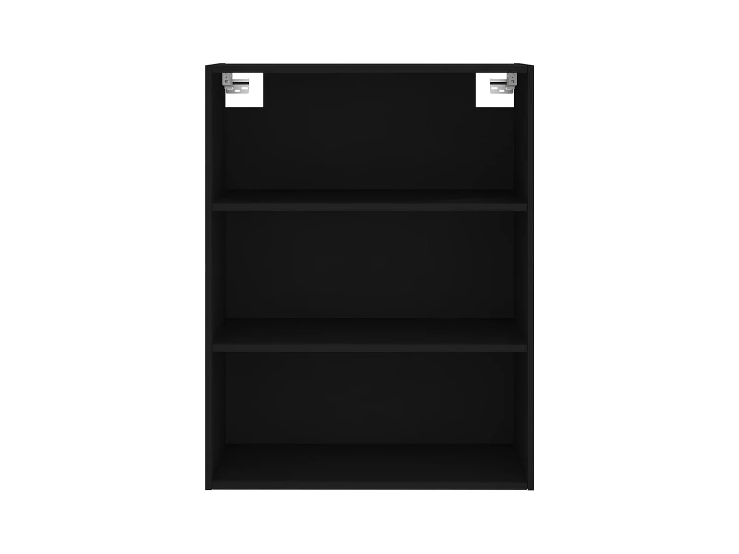 Aparador alto negro 69,5x34x180 cm Madera contrachapada