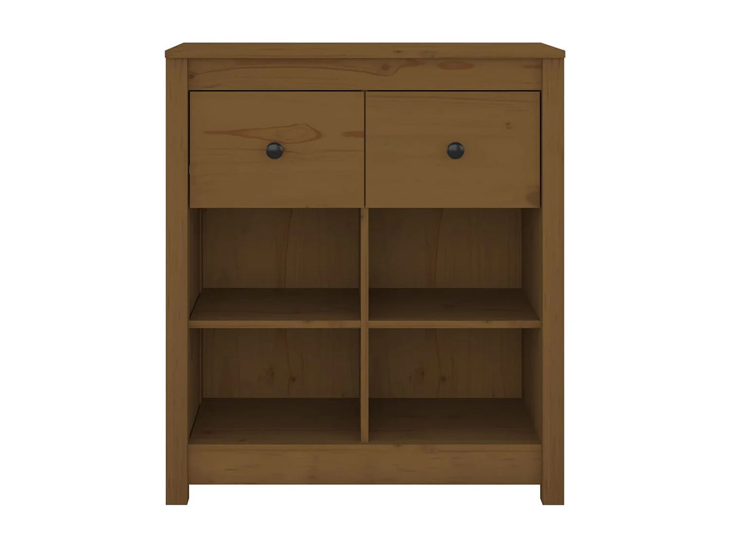 Honingbruin dressoir 70x35x80 cm massief grenenhout