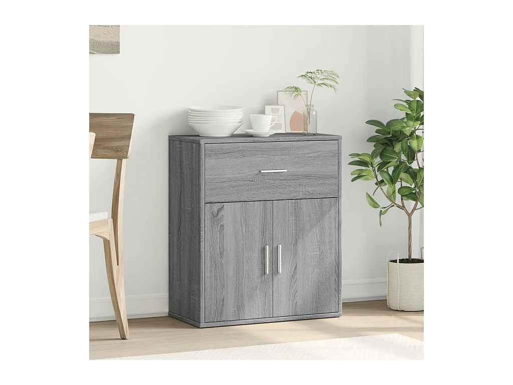 Buffet sonoma gris 60x31x70 cm bois d'ingénierie