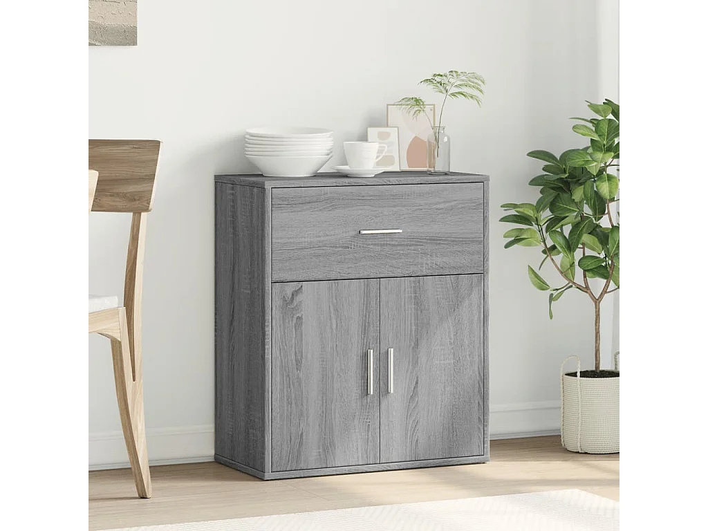 Buffet sonoma gris 60x31x70 cm bois d'ingénierie