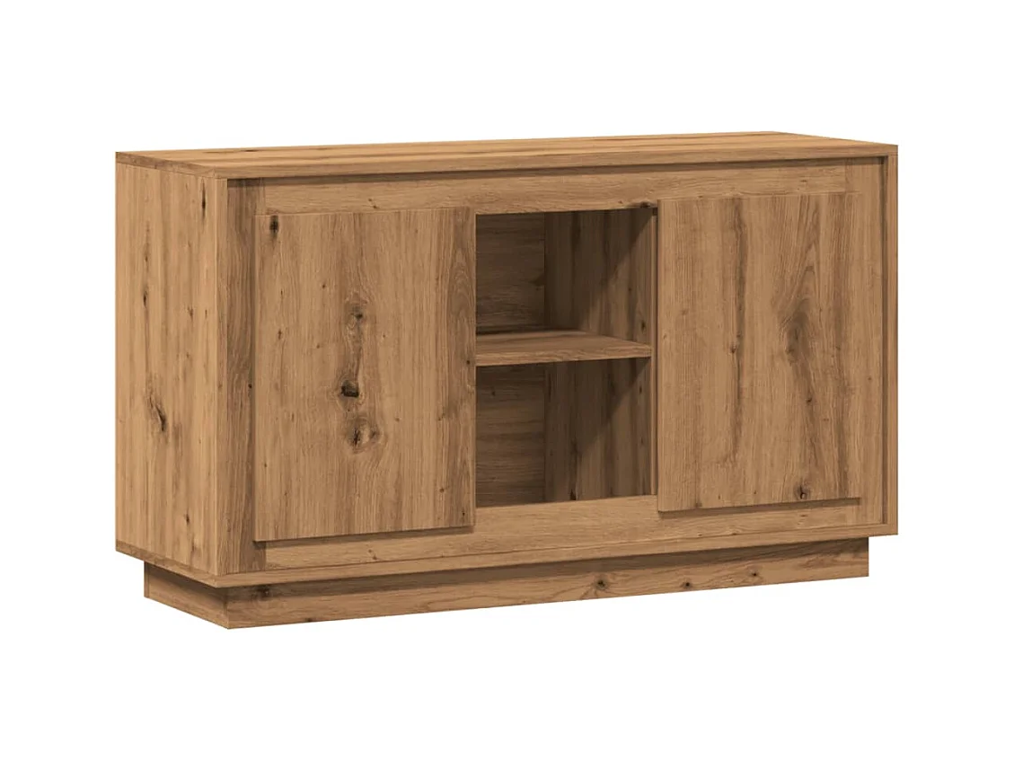 Buffet chêne artisanal 102x35x60 cm bois d'ingénierie