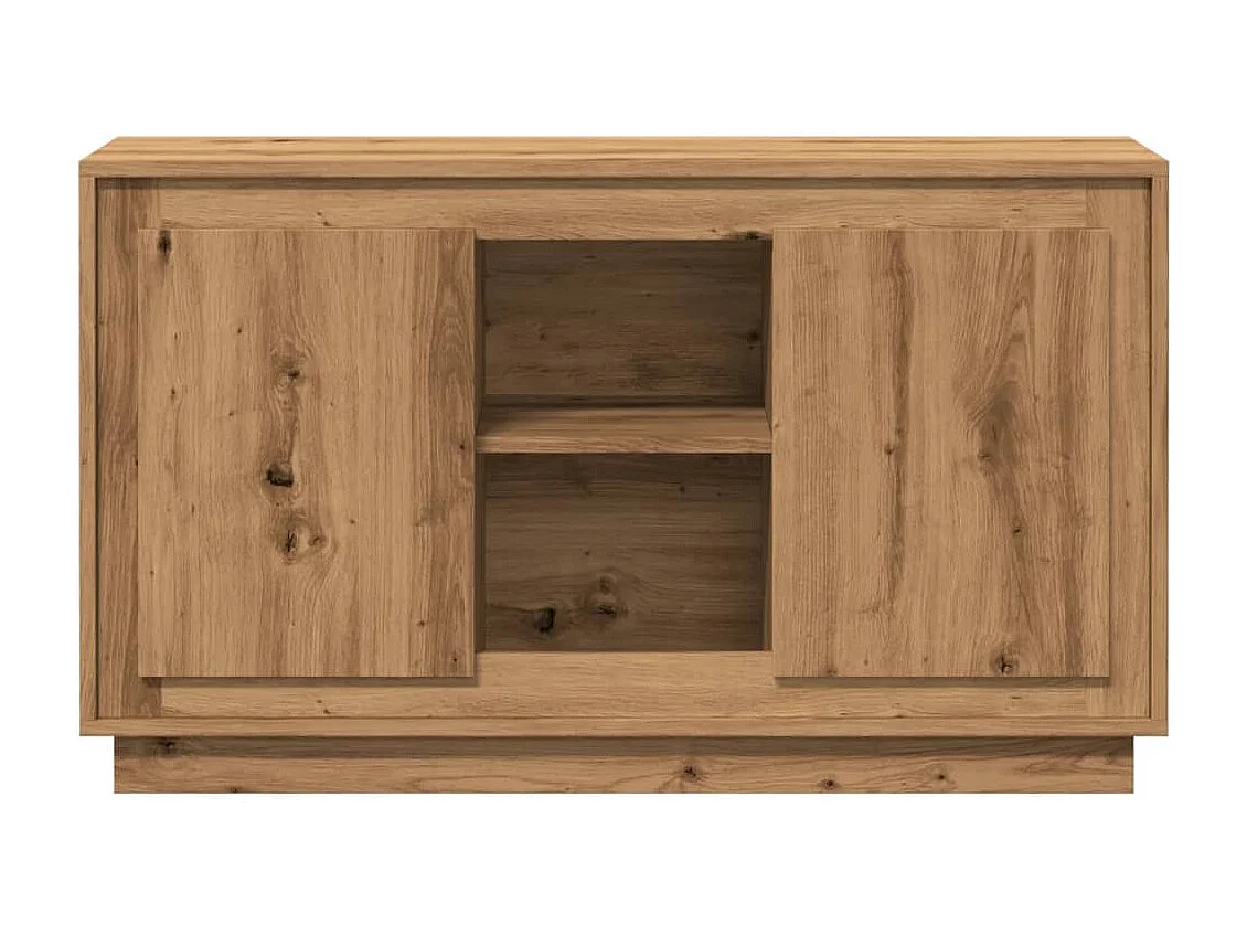 Buffet chêne artisanal 102x35x60 cm bois d'ingénierie