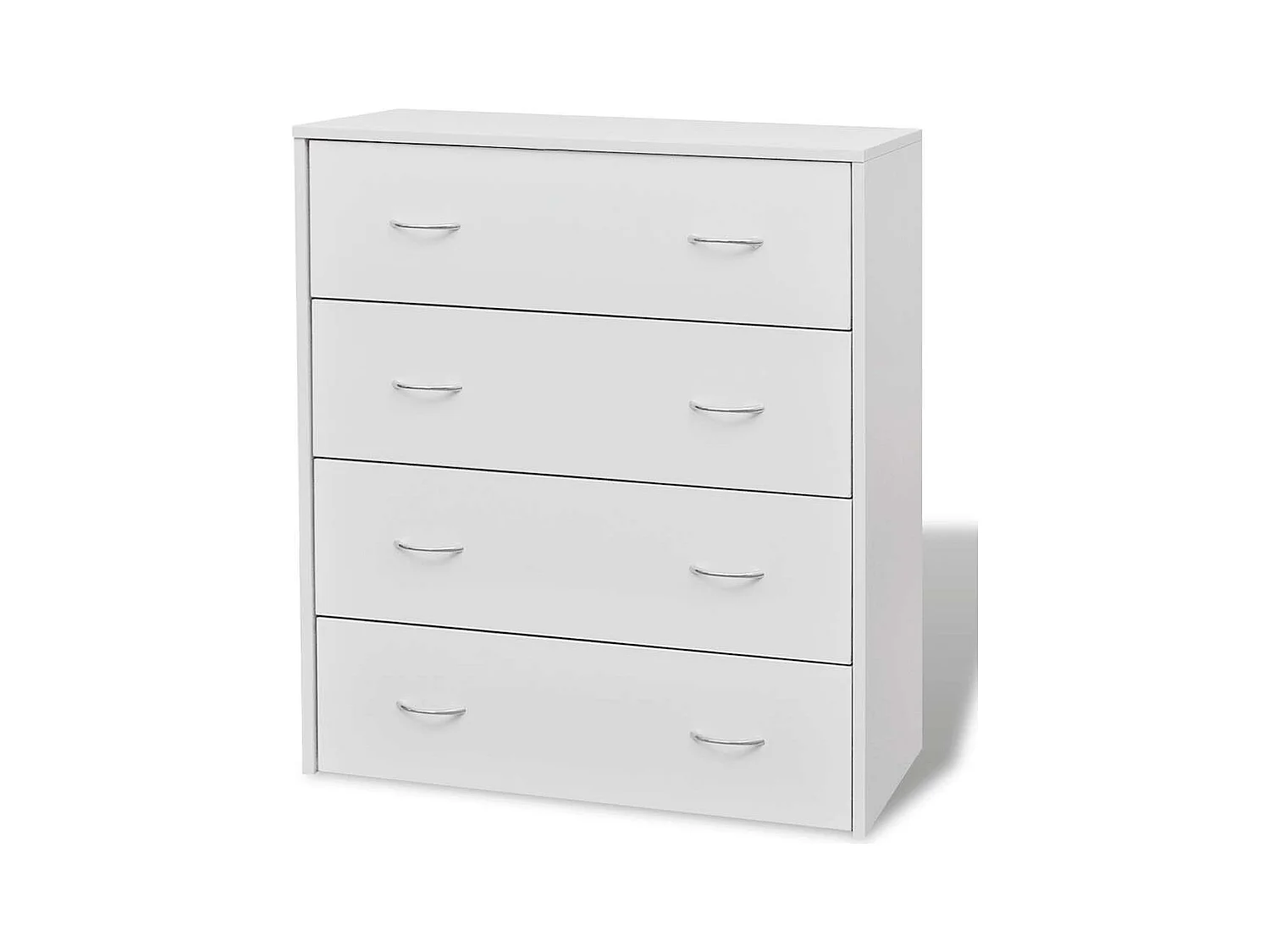 Credenza con 4 cassetti 60x30,5x71 cm Bianco