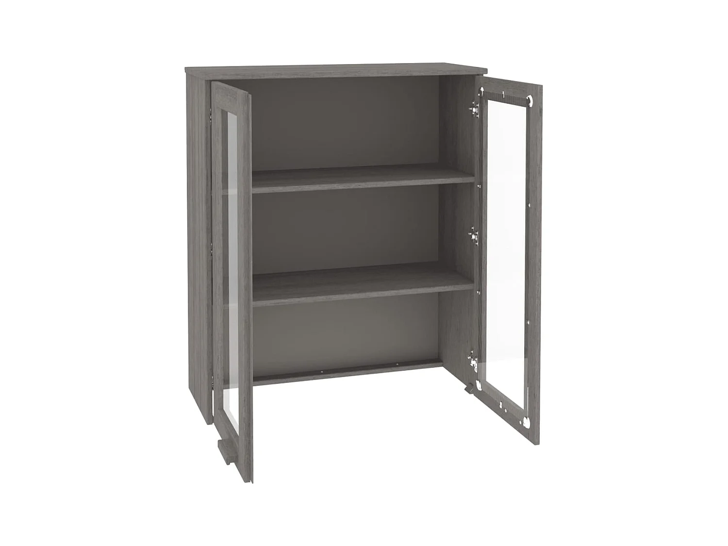 Dessus de buffet HAMAR Gris clair 85x35x100 cm Bois de pin