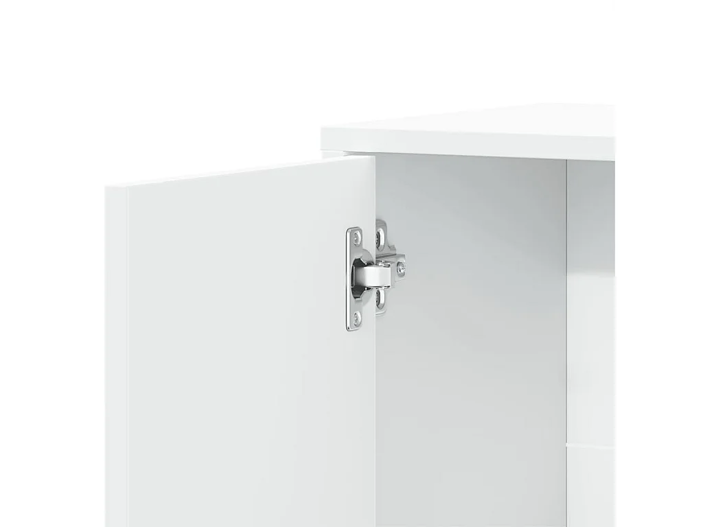 Buffets 2 pcs blanc 60x31x70 cm bois d'ingénierie