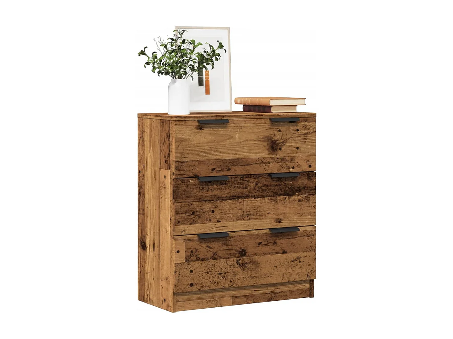 Buffet vieux bois 60x30x70 cm bois d'ingénierie