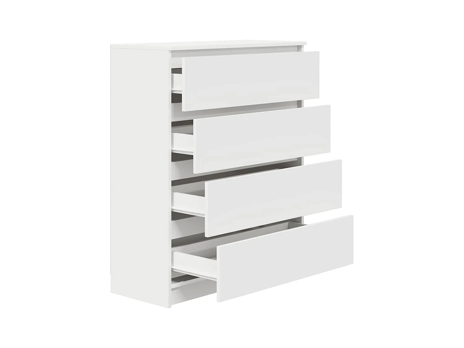 Buffet blanc 80x35x99 cm bois d’ingénierie