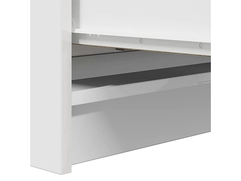 Buffet blanc 80x35x99 cm bois d’ingénierie