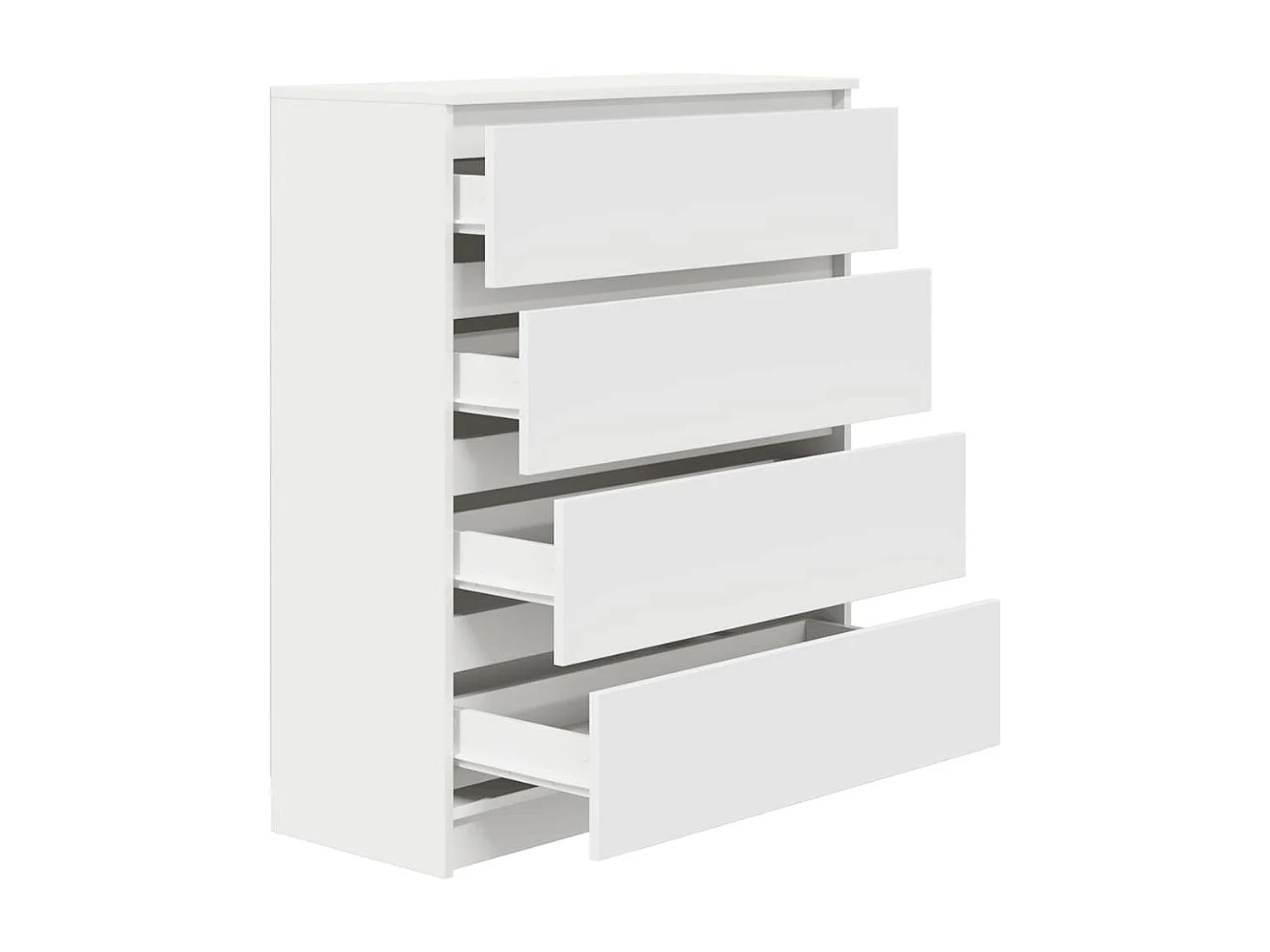 Buffet blanc 80x35x99 cm bois d’ingénierie