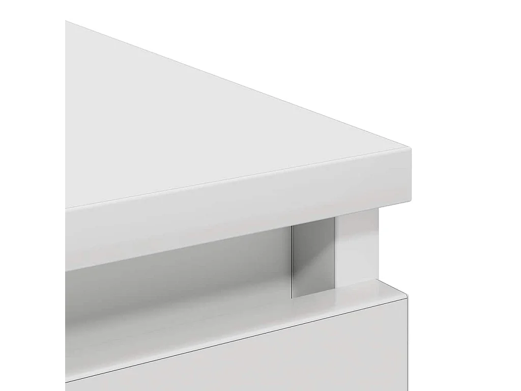 Buffet blanc 80x35x99 cm bois d’ingénierie