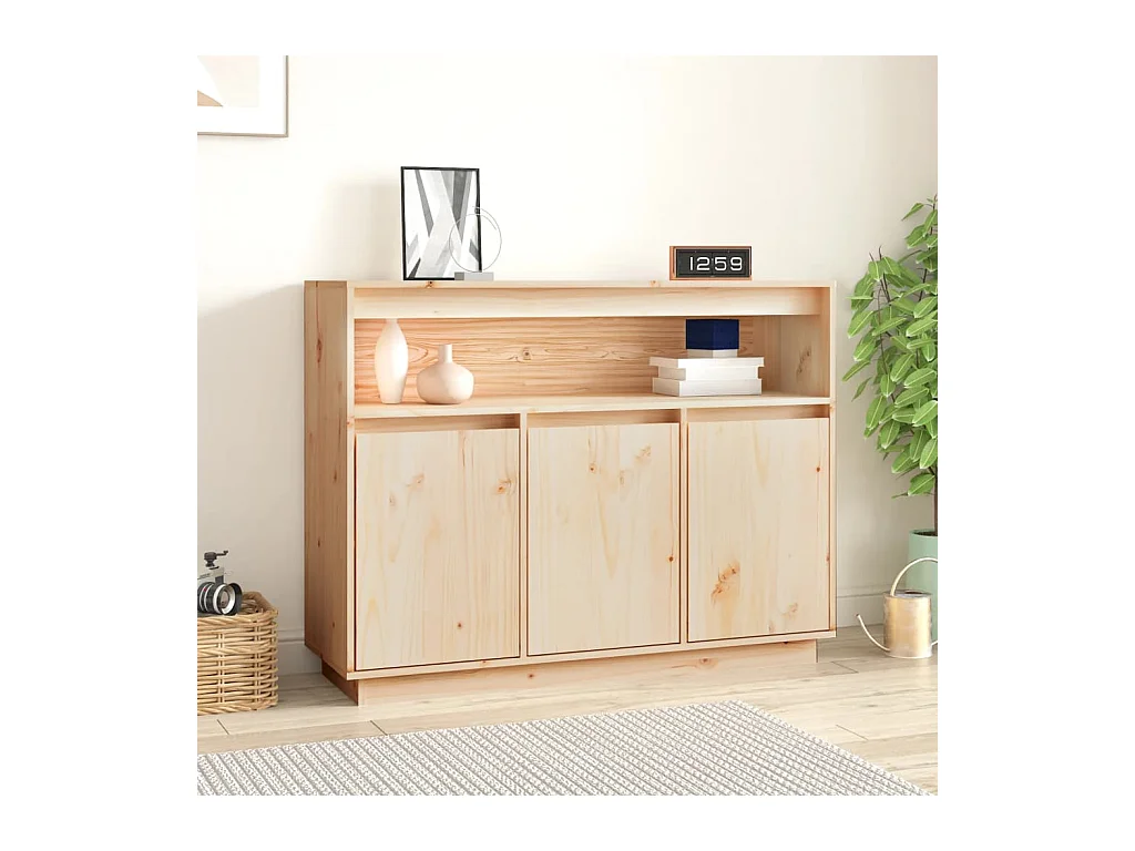 Buffet 104,5x34x80 cm Bois massif de pin