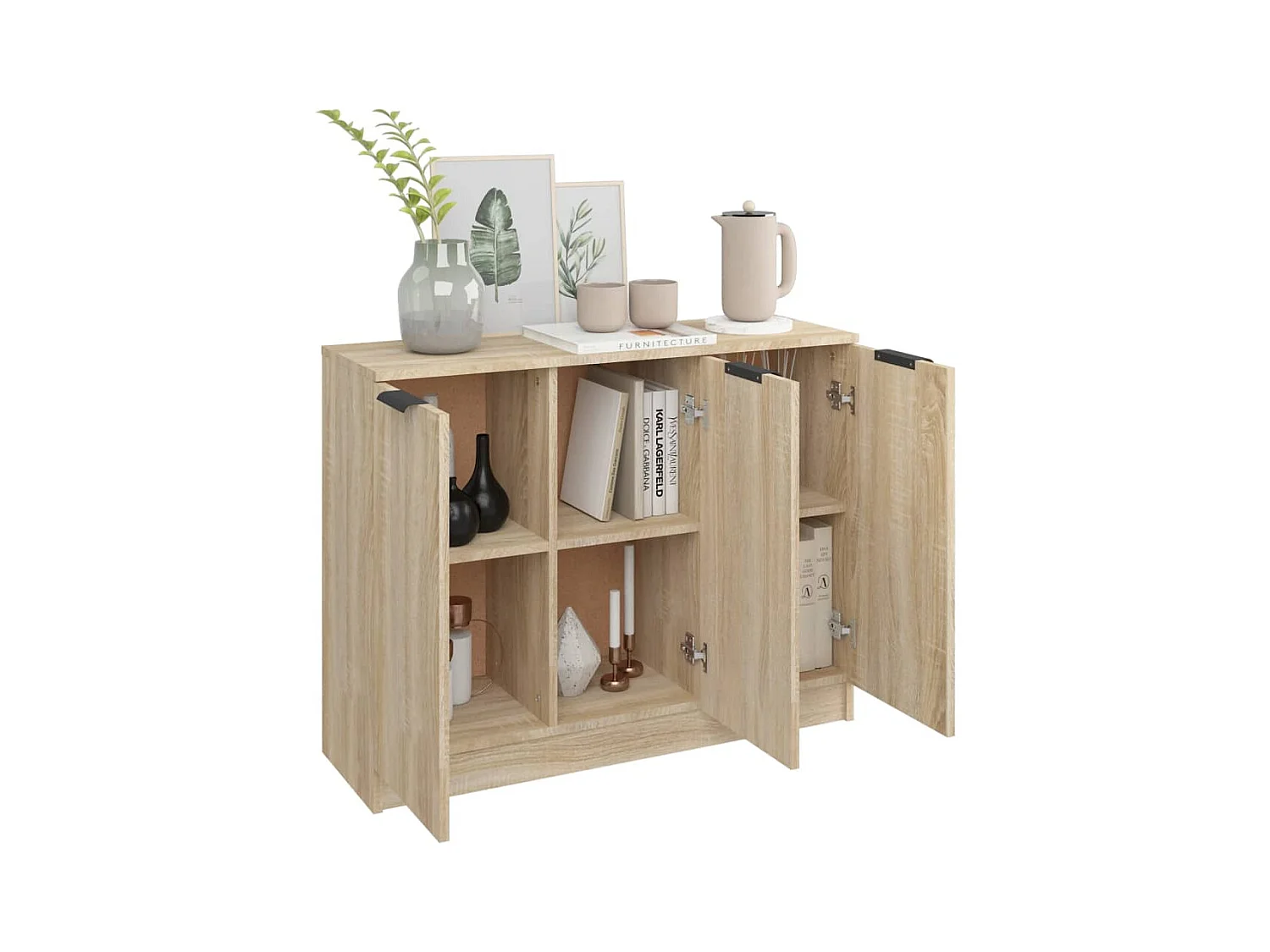 Buffet Chêne sonoma 90,5x30x70 cm Bois d'ingénierie