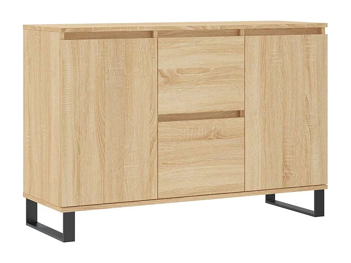 Buffet chêne sonoma 104x35x70 cm bois d'ingénierie
