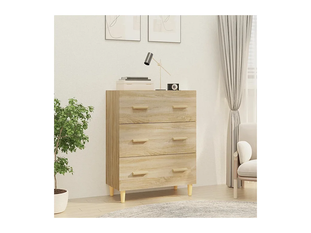 Credenza in rovere Sonoma 70x34x90 cm in legno ingegnerizzato