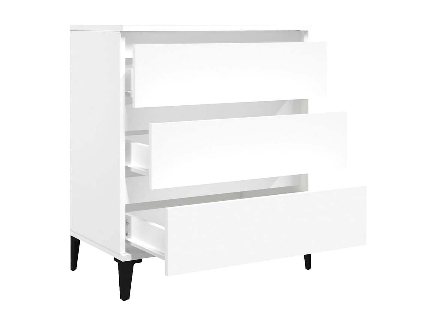 Buffet Blanc 60x35x70 cm Bois d'ingénierie