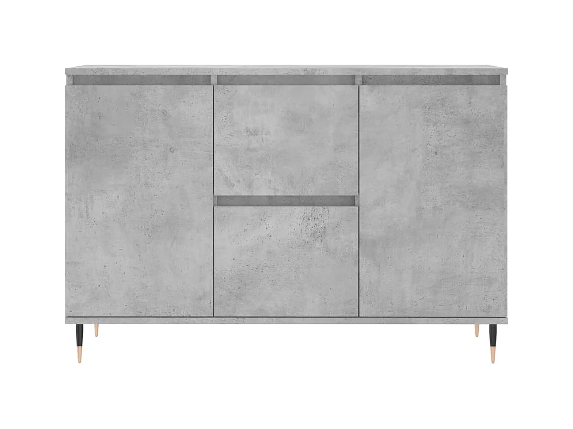Buffet gris béton 104x35x70 cm bois d'ingénierie