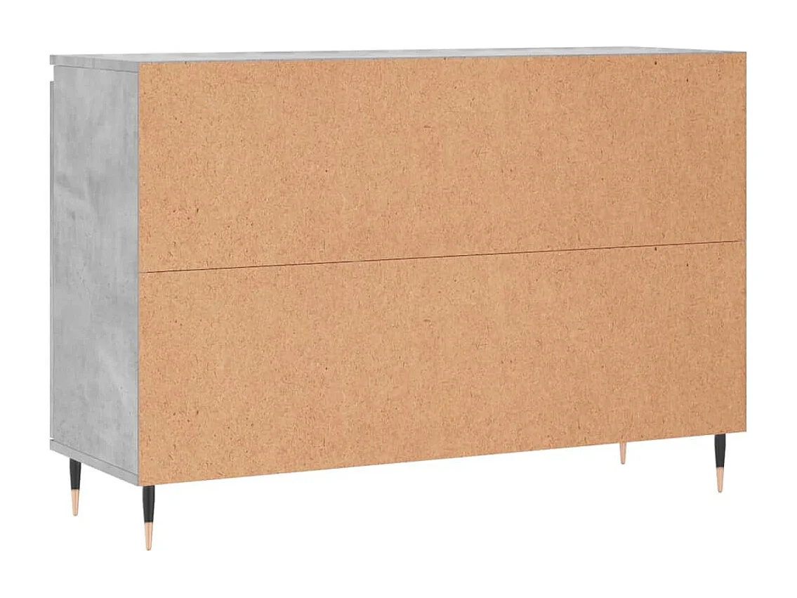 Buffet gris béton 104x35x70 cm bois d'ingénierie