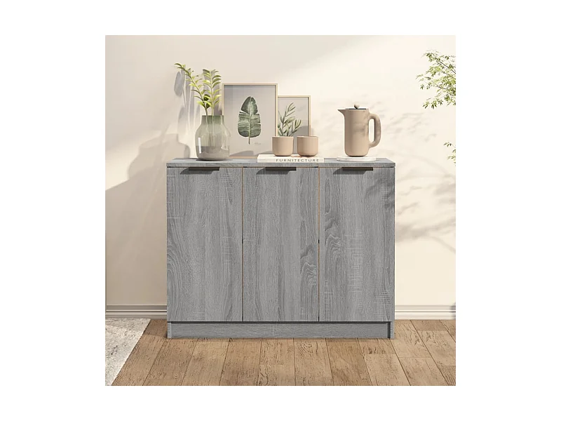 Buffet Sonoma gris 90,5x30x70 cm Bois d'ingénierie