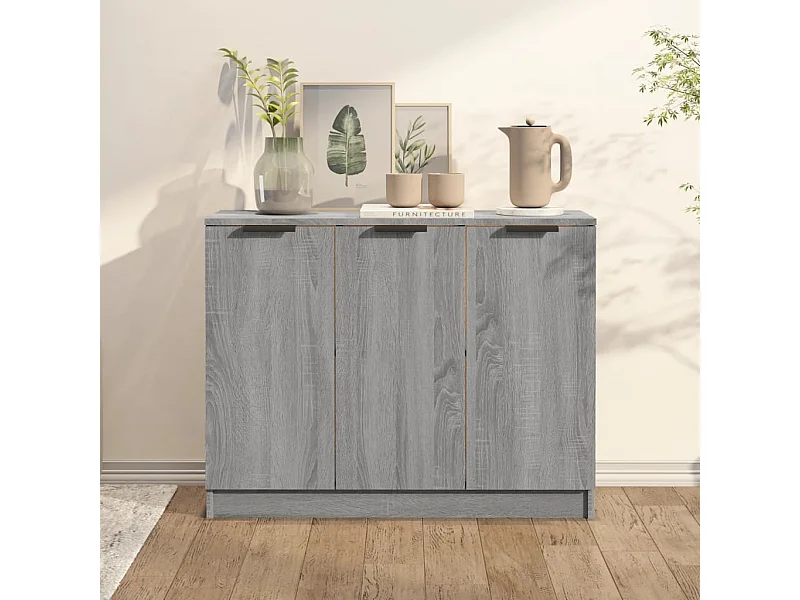 Sonoma dressoir grijs 90,5x30x70 cm Technisch hout
