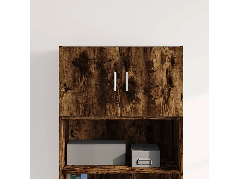 Wandschrank aus geräucherter Eiche 70x42,5x40 cm Holzwerkstoff