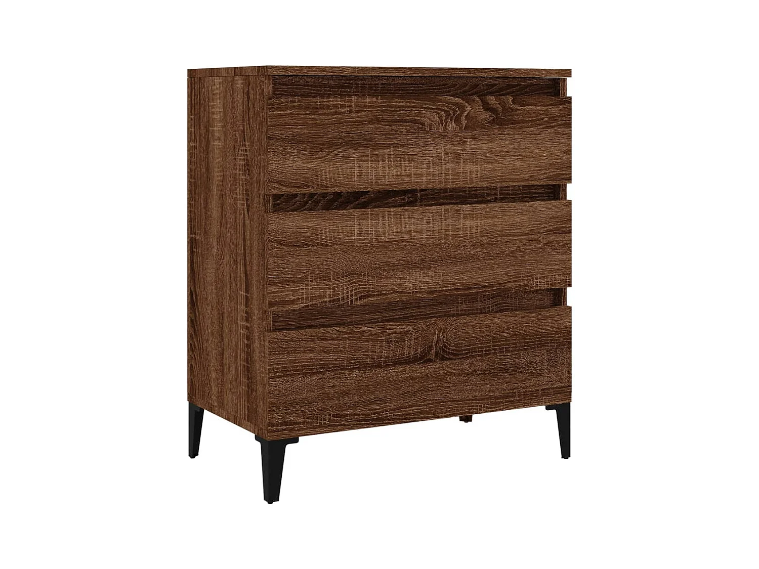 Credenza Rovere Marrone 60x35x70 cm Legno composito