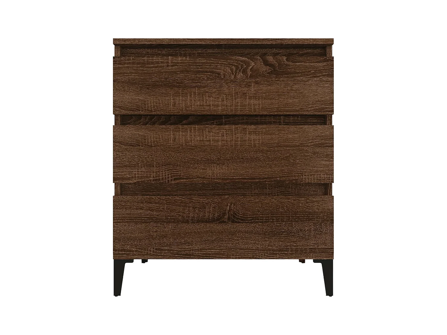 Credenza Rovere Marrone 60x35x70 cm Legno composito
