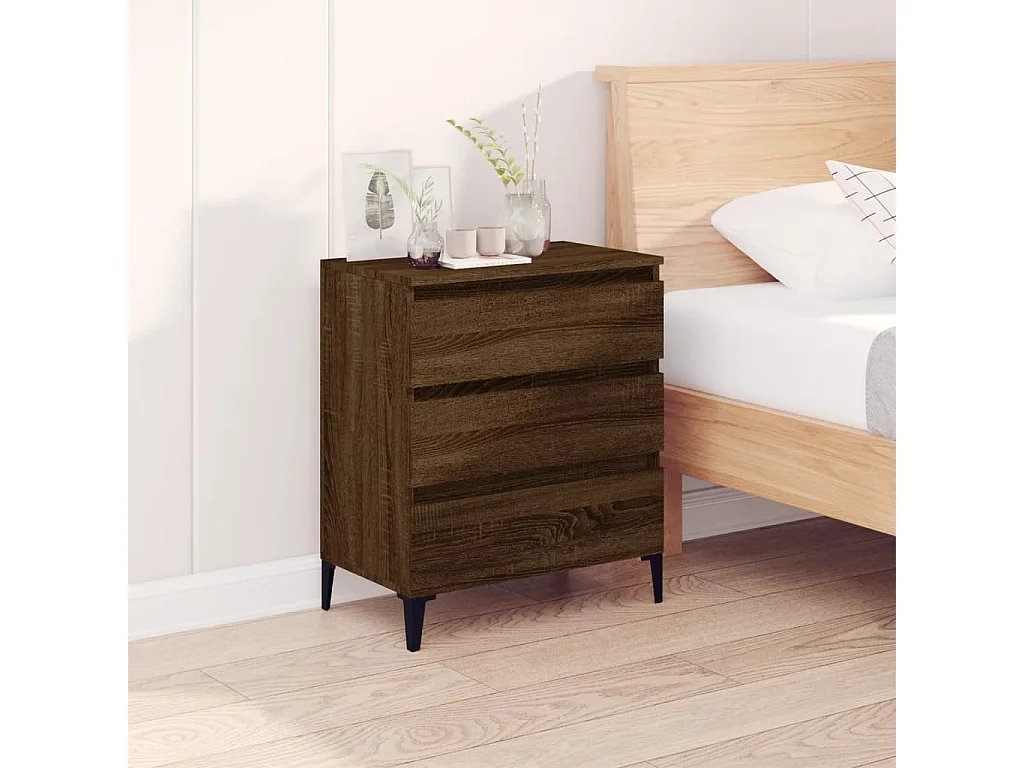 Dressoir Bruin Eiken 60x35x70 cm Technisch hout