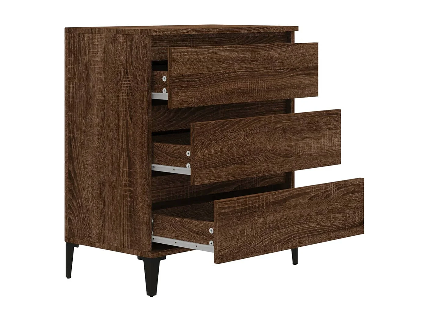 Dressoir Bruin Eiken 60x35x70 cm Technisch hout