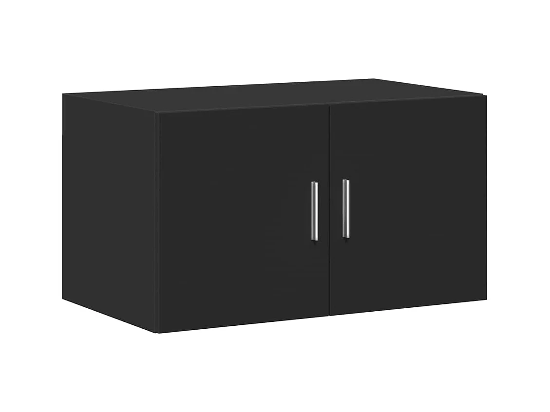 Armoire de rangement noir 70x42,5x225 cm bois d'ingénierie