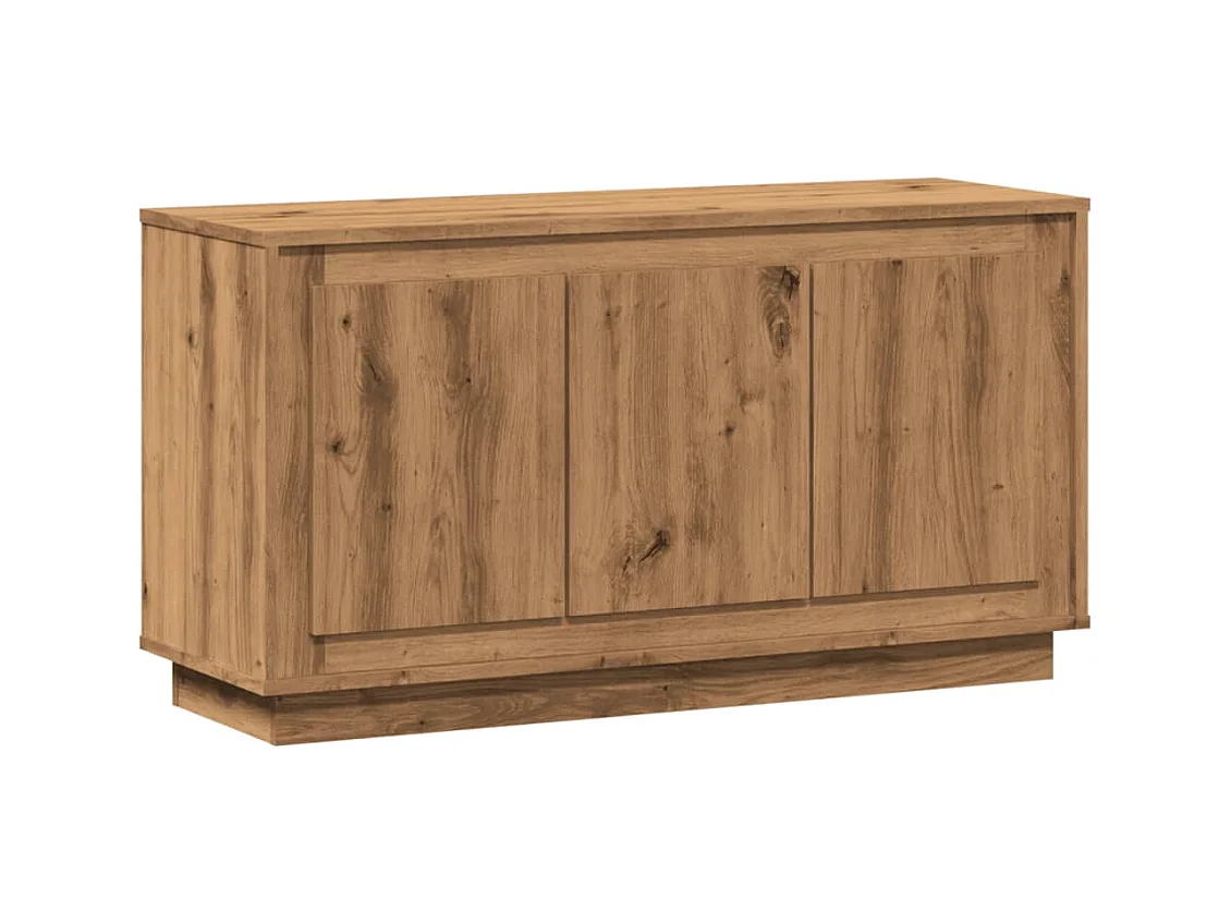 Buffet chêne artisanal 102x35x55 cm bois d'ingénierie