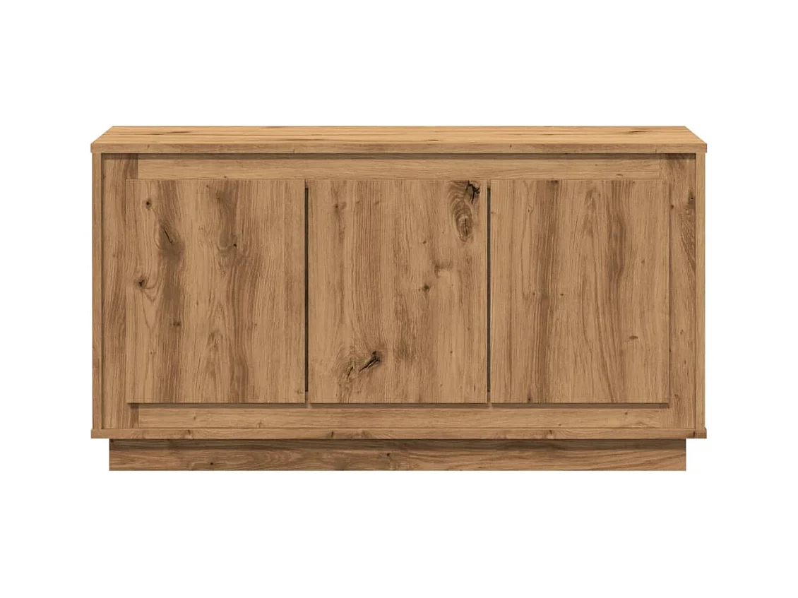 Buffet chêne artisanal 102x35x55 cm bois d'ingénierie