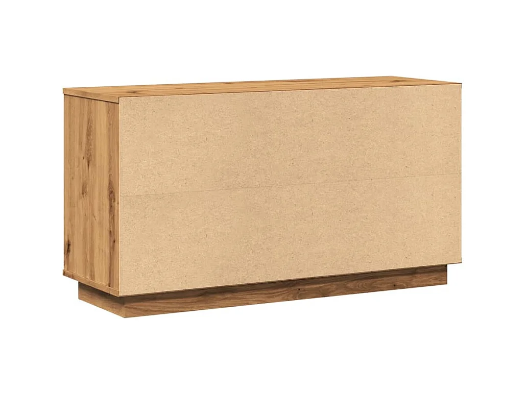 Buffet chêne artisanal 102x35x55 cm bois d'ingénierie