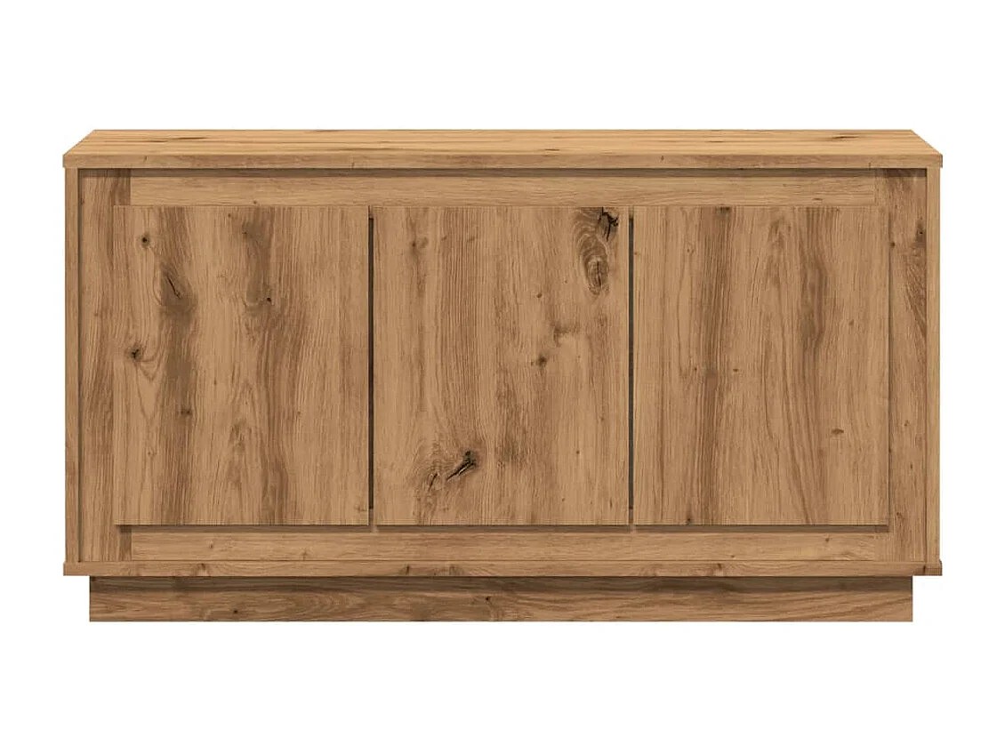 Buffet chêne artisanal 102x35x55 cm bois d'ingénierie