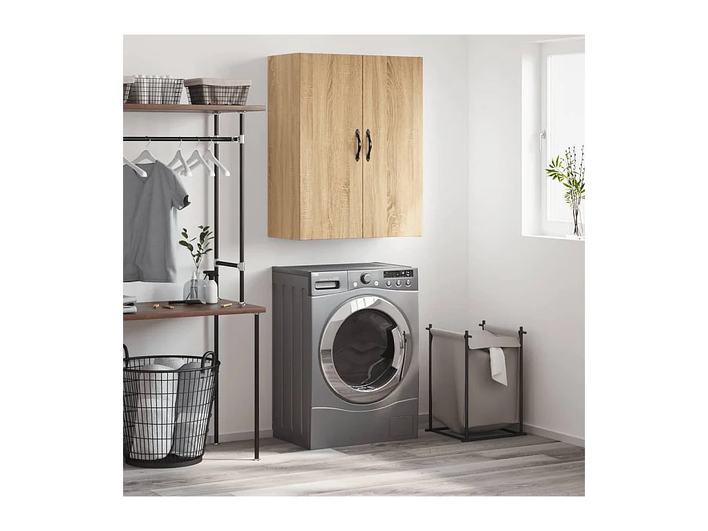 Armoire murale chêne sonoma 69,5x34x90 cm bois d'ingénierie