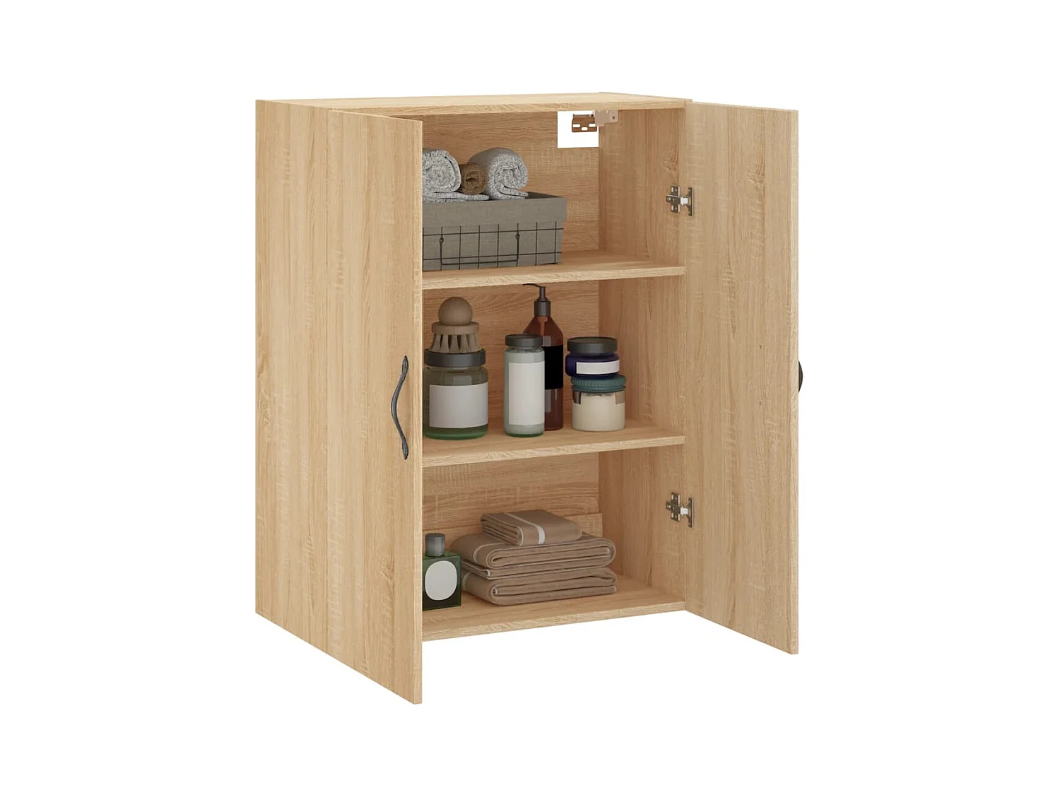 Armoire murale chêne sonoma 69,5x34x90 cm bois d'ingénierie