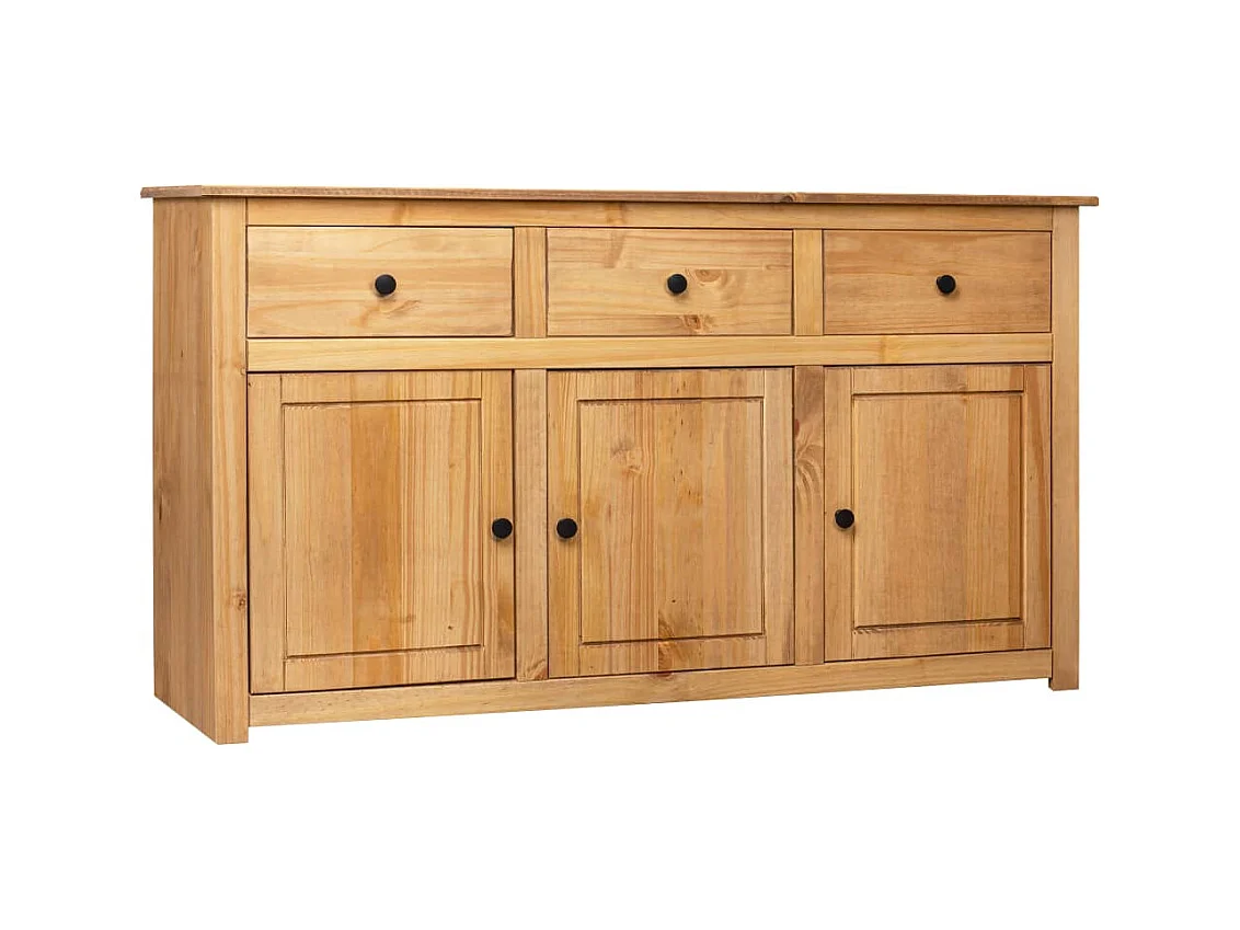 Buffet 135x40x80 cm Pin solide Assortiment Panama