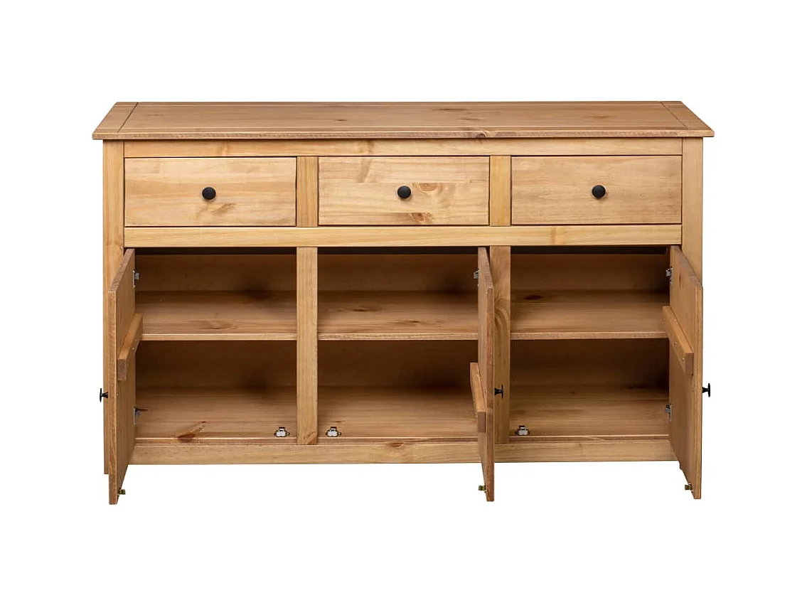 Buffet 135x40x80 cm Pin solide Assortiment Panama