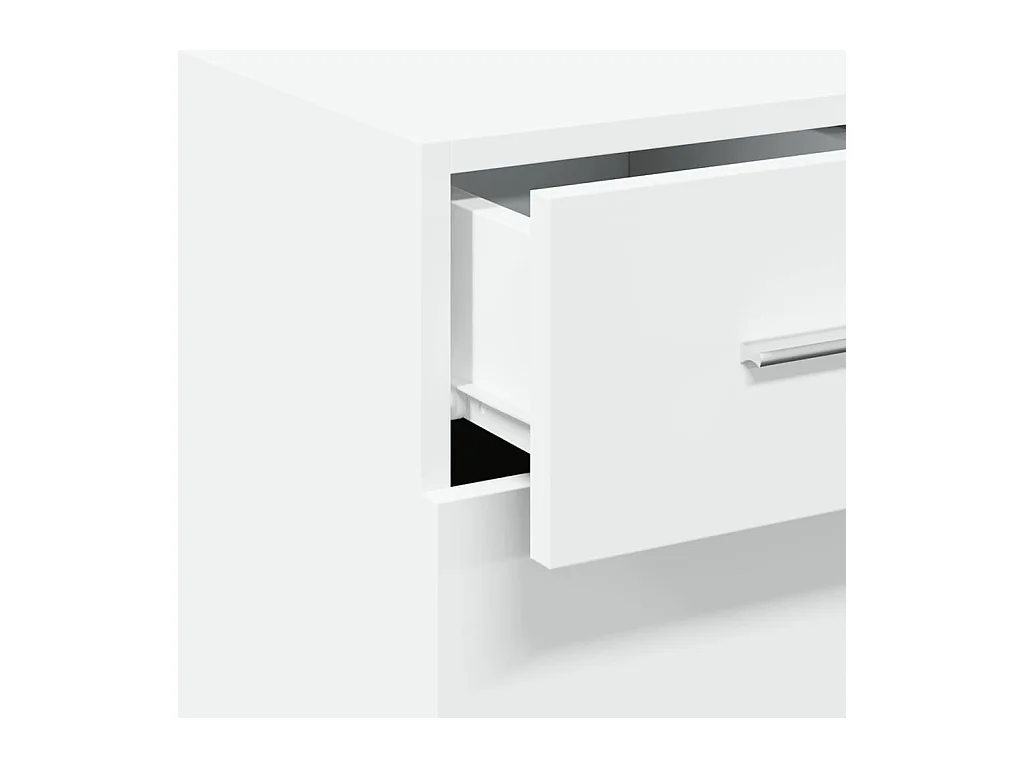 Buffet blanc 30x42,5x93 cm bois d'ingénierie